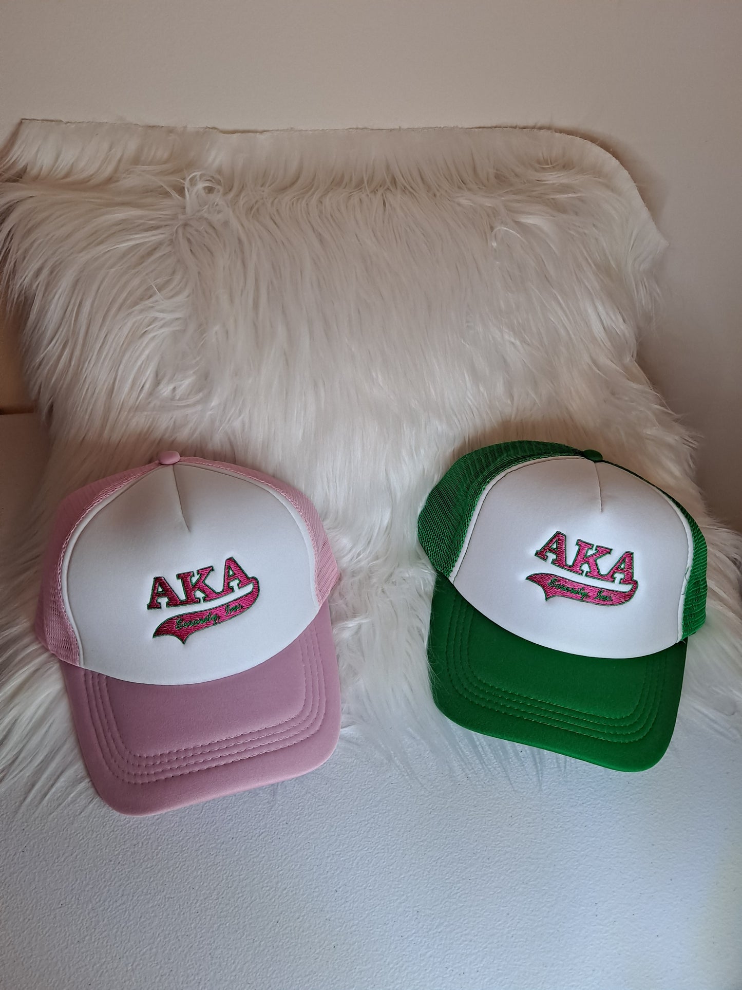 AKA embroidered on trucker hat