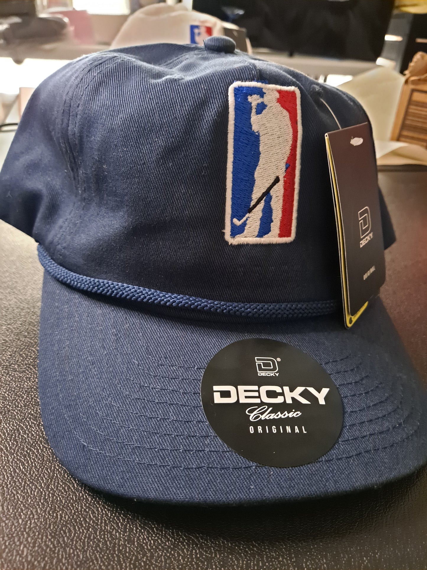 Golf Design Embroidered on Decky snap back