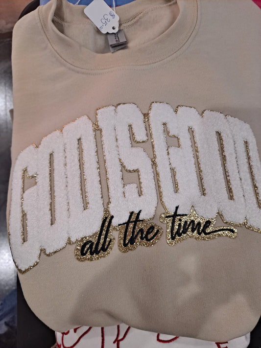 God us Good all the time on 100% cotton t shirt