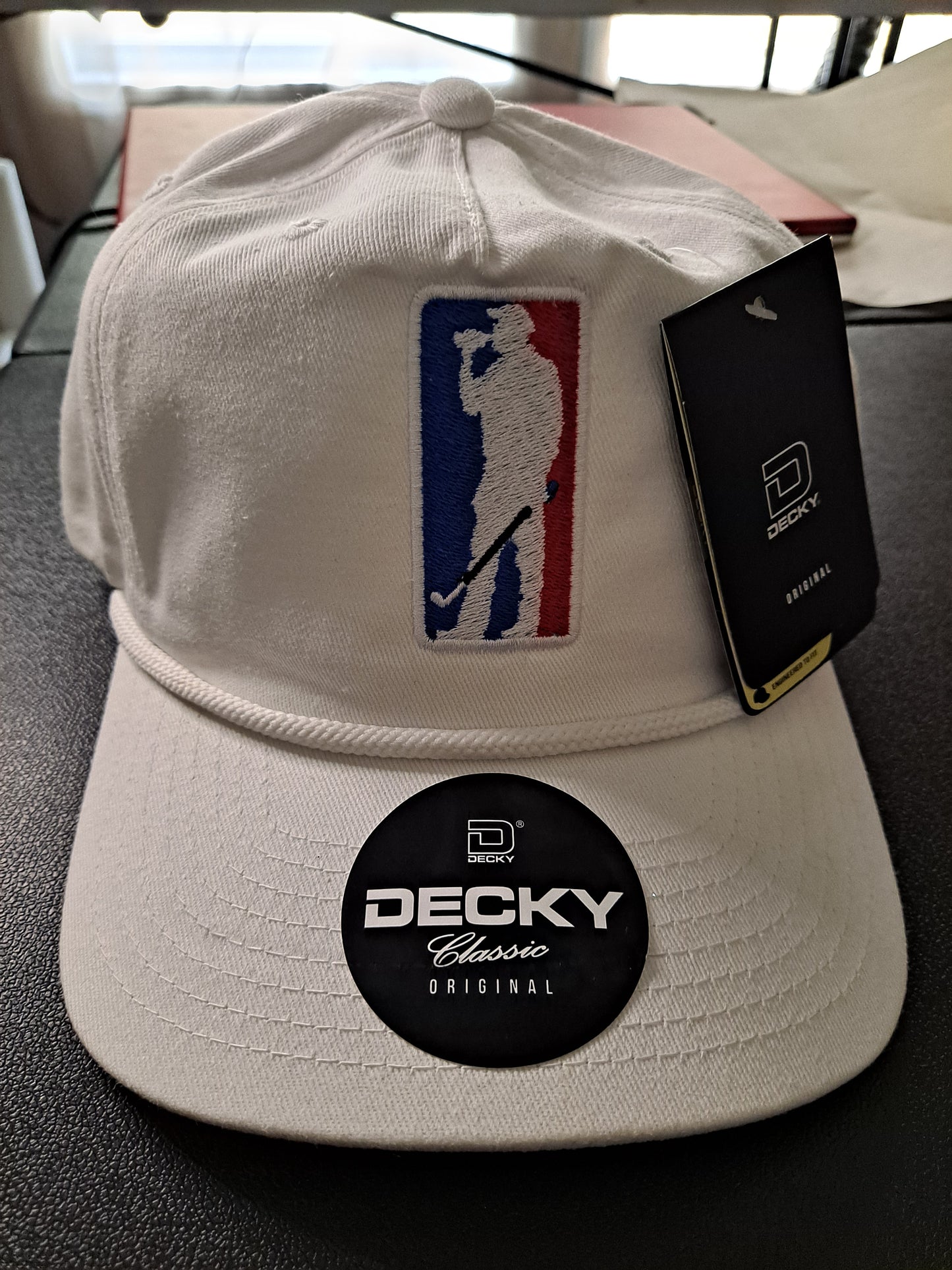 Golf Design Embroidered on Decky snap back